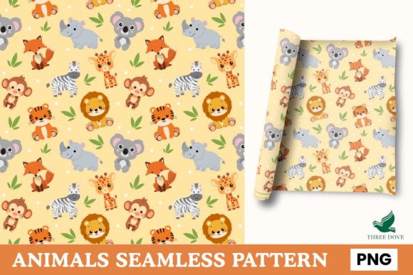 Animal Seamless Pattern - 015: A Premium Digital Resource for Creative Projects