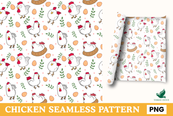 Chicken Seamless Pattern - 05: A Creative Digital Tool