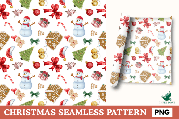 Christmas Seamless Pattern - 24: A Digital Design Essential for Creative Projects