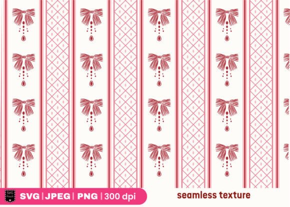 Coquette Bow Retro Pattern SVG: A Timeless Design Asset