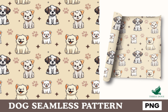 Dog Seamless Pattern - 13 for Creative Projects
