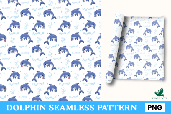 Dolphin Seamless Pattern - 01: A Versatile Tool for Creative and Strategic Design