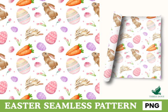 Easter Seamless Pattern - 04: A Versatile Digital Design for Creative Projects