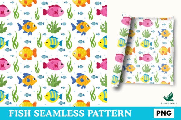 Fish Seamless Pattern - 01: A Premium Digital Paper for Creative Projects