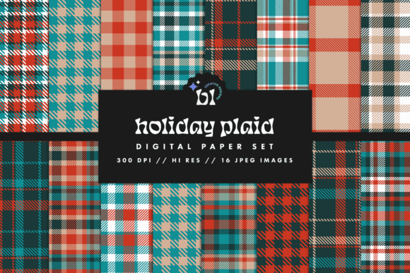 Holiday Plaid Digital Paper: A Modern Creative Staple for Designers and Hobbyists