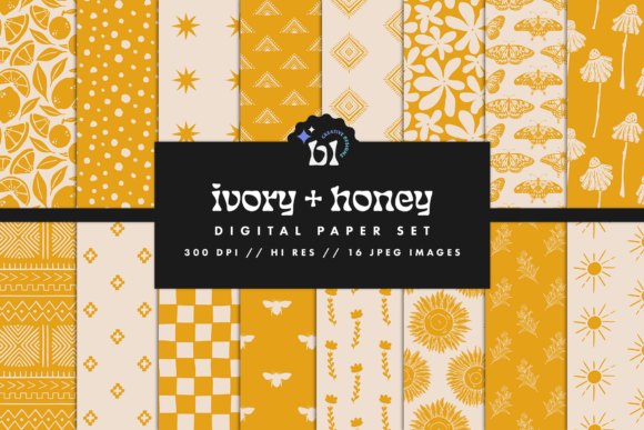 Ivory Honey Digital Paper: A Creative Essential for Designers