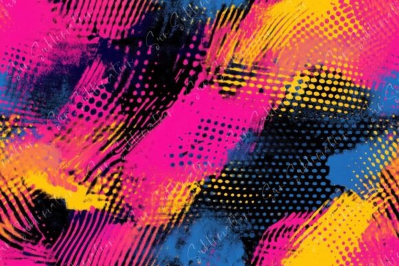Vibrant Abstract Art with Bold Seamless