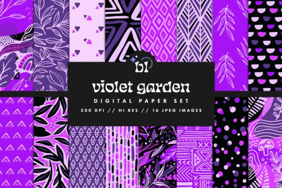 Violet Garden Digital Paper: Elevate Your Creative Projects